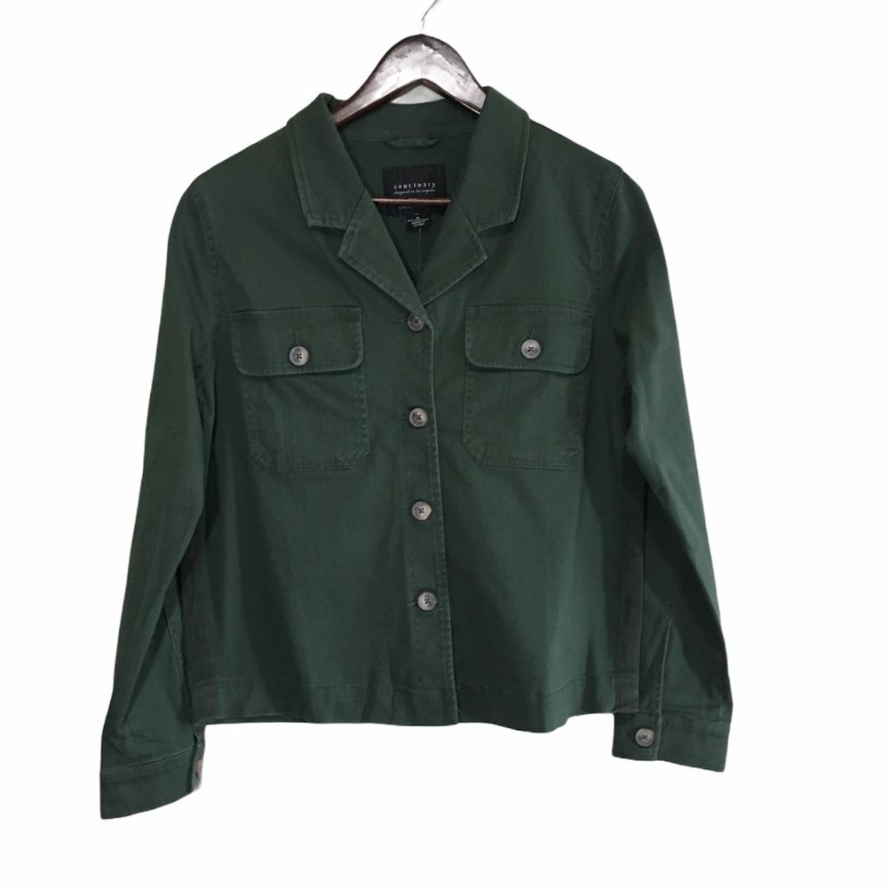 Sanctuary Army Camo Green Military Jacket Medium